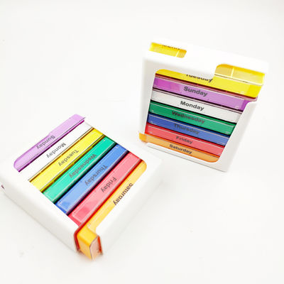 28 4 5 Pill Box Organizer 4 Times A Day Stackable AM PM Tablet Holder For Vitamin