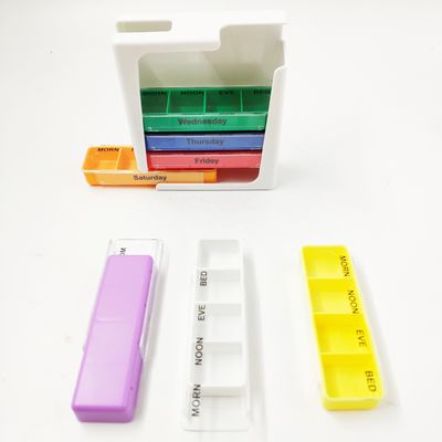 28 4 5 Pill Box Organizer 4 Times A Day Stackable AM PM Tablet Holder For Vitamin