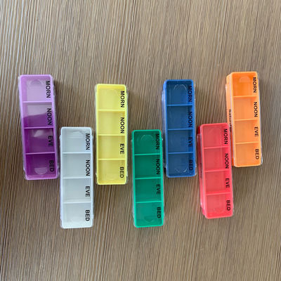 28 4 5 Pill Box Organizer 4 Times A Day Stackable AM PM Tablet Holder For Vitamin