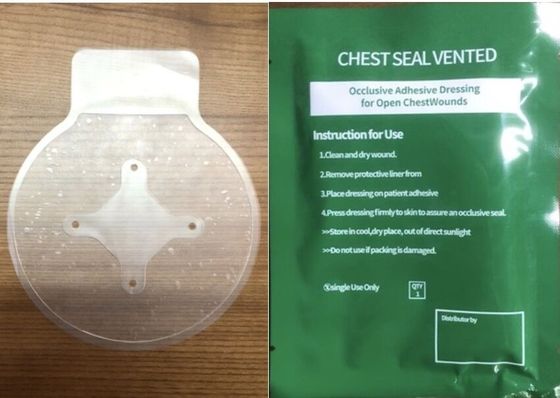 Medical Chest Seal Vented Rescue Chest Dressing Bandage Occlusive Patch Occlusive Thoracic