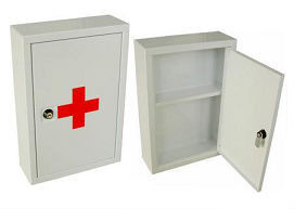 Compartment Medical Emergency First Aid Medical Storage Cabinets Tin Box Medical Metal Box Case