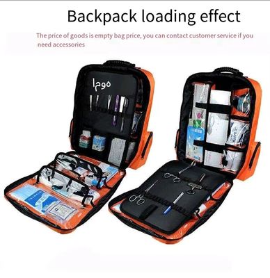 1680d Double Oxford Outdoor Emergency Backpack Disaster Relief Backpack First Aid Kit