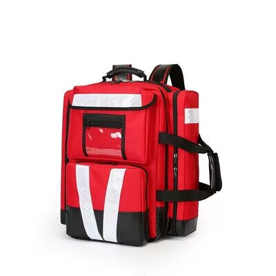 medical Oxygen Cylinder Backpack, First Aid Backpack with 3 small Detachable Portable Zipper Bag,big capacity first aid bag