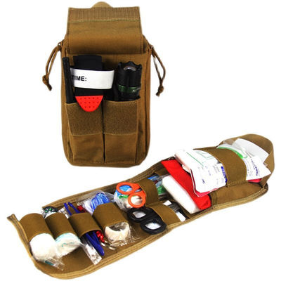 Small Tactical First Aid Kit Hiking Men Army Military IFAK Pouch Molle Emergency Trauma Bag