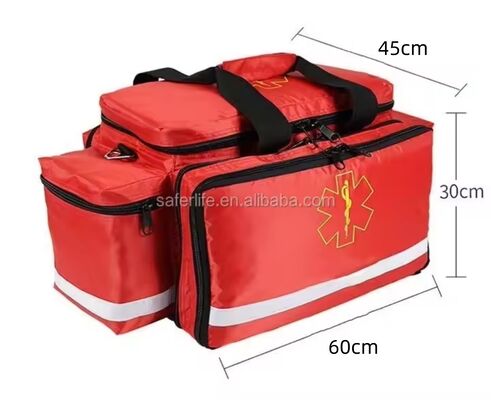 Large Capacity First Aid Ambulance Bag Empty Survival Trauma Aid Kit for Emergency Rescue