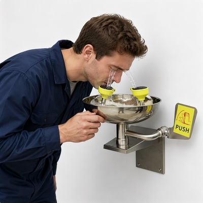 Wall‑Mounted Emergency Eyewash Station