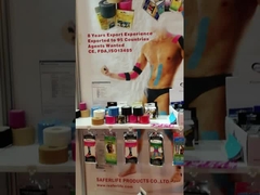 Cinesiología de adhesivo hipoalergénico cinta deportiva de algodón alivio del dolor